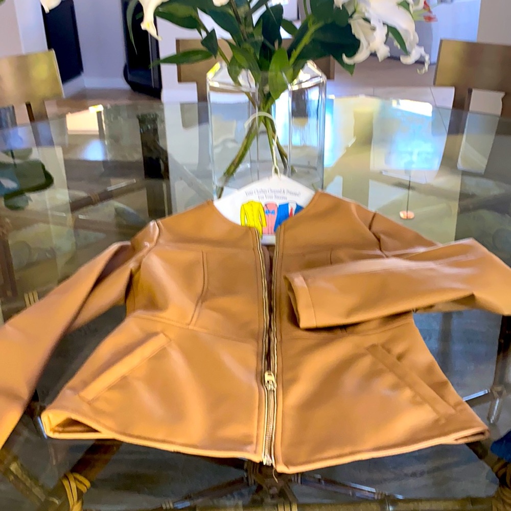 Animal credulity free leather bomber